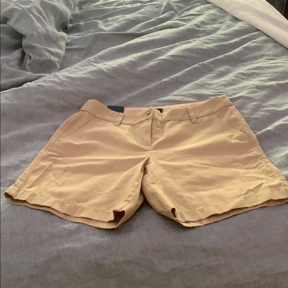 J. Crew Tan 7” Shorts. NWT.